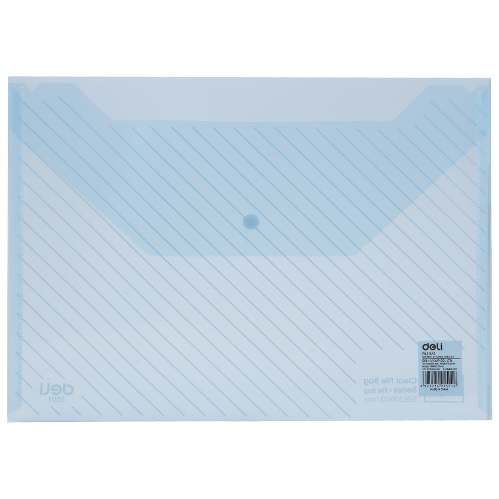 POCHETTE A BOUTN DELI 5501 TRANSPARANTE