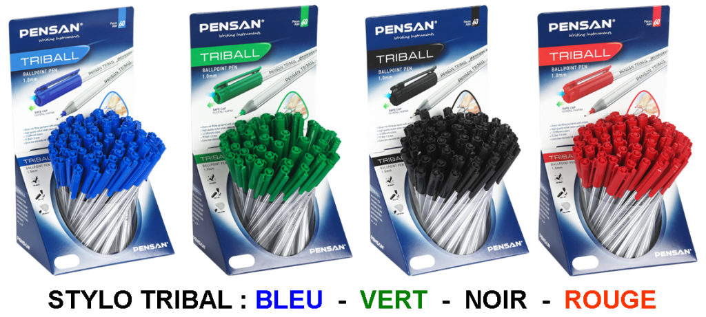 STYLO PENSAN TRIBALL NOIR