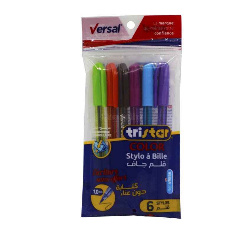 STYLO VERSAL TRISTAR COLOR 6 PCS VR856