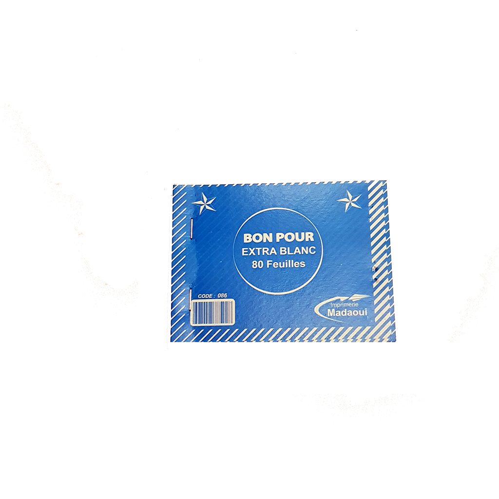 BON POUR SIMPLE A6 80 FEUILLES